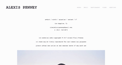 Desktop Screenshot of alexispenney.com